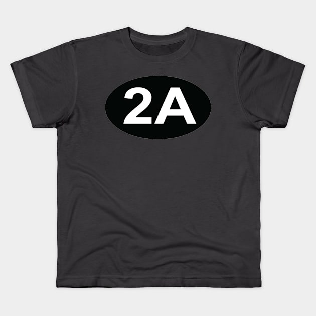 2A 2nd Amendment Kids T-Shirt by  The best hard hat stickers 